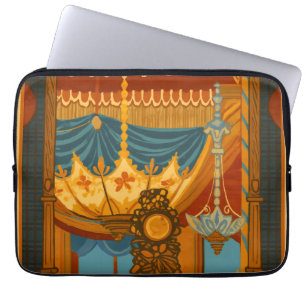 Mystieke plafondprint uit de muziekkamer van Brigh Laptop Sleeve
