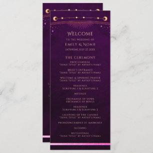 Mystieke Rainbow Deep Plum Zon Maan Astronomie Programma