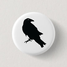 Mystieke Raven Button Pin: Omhels Elegantie en En