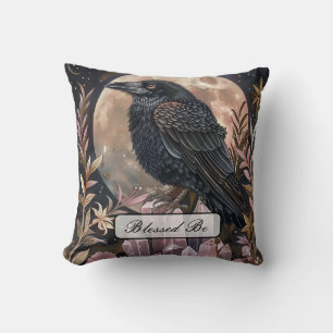 Mystieke Raven Crystal Kussen