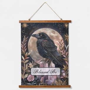 Mystieke Raven Kristal Hangend Wandkleed