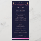 Mystieke Regenboog Marine Blauwe Zon Maan Sterren  Programma (Voorkant)