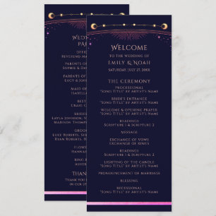 Mystieke Regenboog Marine Blauwe Zon Maan Sterren  Programma