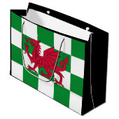 Mystieke Rode Keltische Draak Vlag van Wales Groot Cadeauzakje (Voorkant Gekanteld)