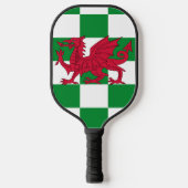 Mystieke Rode Keltische Draak Vlag van Wales Pickleball Paddle (Voorkant)