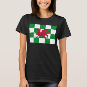 Mystieke Rode Keltische Drakenvlag van Wales T-shirt