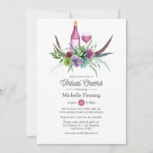 Mystieke sappige wijn virtuele bruids douche kaart (Voorkant)