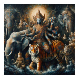 Mystieke scène van spiritualiteit foto afdruk