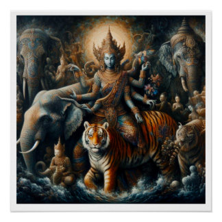 Mystieke scène van spiritueel perfect poster