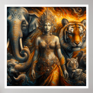 Mystieke scène van spiritueel poster