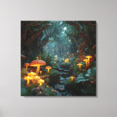Mystieke schimmels Poster - Fairy Tale Forest Deco Canvas Afdruk (Voorkant)