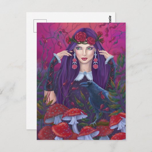 Mystieke schoonheid fantasie kunst briefkaart (Voorkant / Achterkant)