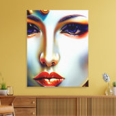 Mystieke schoonheid Golden Queen Canvas Afdruk (Insitu (Woonkamer))