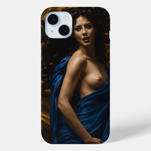 Mystieke sereniteit: Caravaggio's Medusa iPhone 15 Case-Mate iPhone Case (Achterkant)