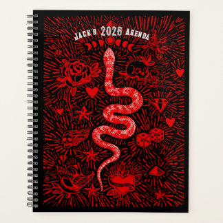 Mystieke Slang Folk Art Dagplanner 2026 Planner