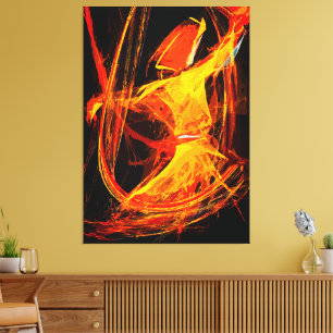 Mystieke Soefi Draaiende Derwisj – Abstracte Kunst Canvas Afdruk