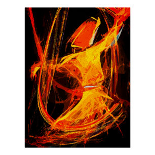 Mystieke Soefi Draaiende Derwisj – Abstracte Kunst Perfect Poster
