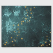 Mystieke sterren cadeaupapier (Vlak)
