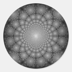 Mystieke Sterrennacht bloementuincirkels Ronde Sticker