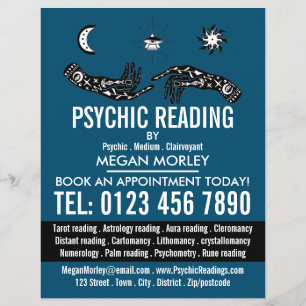 Mystieke symbolen, psychische lezing Adverteren Flyer
