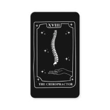 Mystieke Tarot Kaart Zwart-wit Chiropractor