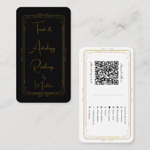 Mystieke Tarotlezer Sociaal Media Verbinding QR Visitekaartje