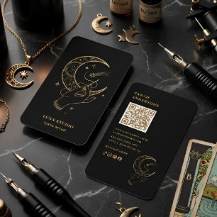 Mystieke Tatoeagekunstenaar Zwart & Goud Visitekaartje