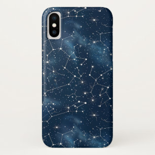 Mystieke Teal Witte Kosmische Sterren Nevel iPhone X Hoesje