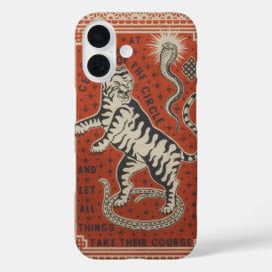 Mystieke Tijger en Slang Symbolische Kunst Phoneho iPhone 16 Hoesje