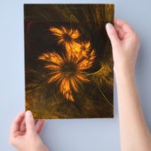 Mystieke tuin abstracte kunst flyer (Hand)