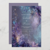Mystieke Twilight bruiloft uitnodiging (Voorkant / Achterkant)