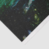 Mystieke Twilight Forest Reflection Pond Decoupage Tissuepapier (Detail)