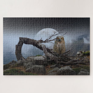 Mystieke Uil Landschap Legpuzzel