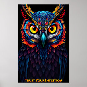🦉 Mystieke Uilengeest - Heilige Wijsheid & Besche Poster
