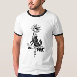Mystieke Uilogen Droomvanger Stamontwerp T-shirt