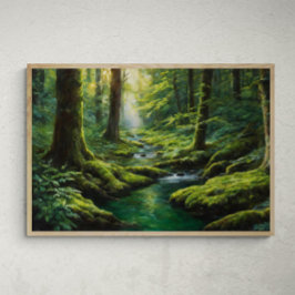 Mystieke uitstraling: Een riviertocht door de E Poster