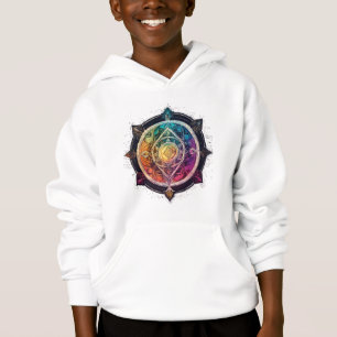 Mystieke Vibes: Tattoo-stijl Spiritueel Logo-T-shi