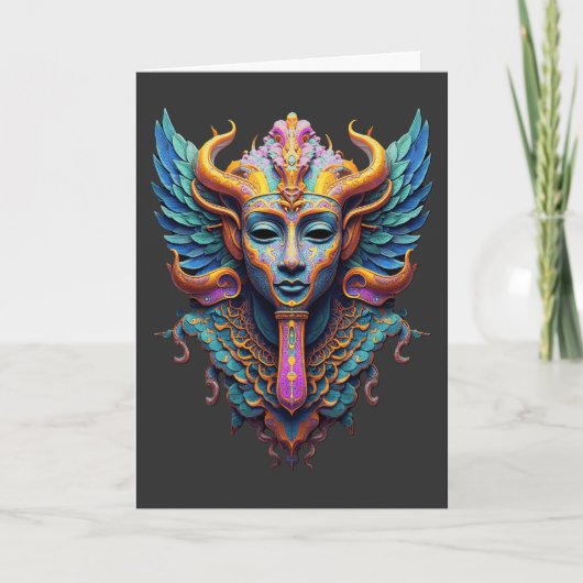 Mystieke Vleugelde Godheid Kaart (Voorkant)