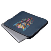 Mystieke Vleugelde Godheid Laptop Sleeve (Voorkant onderkant)