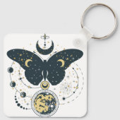 Mystieke vlinder Sleutelhanger (Achterkant)