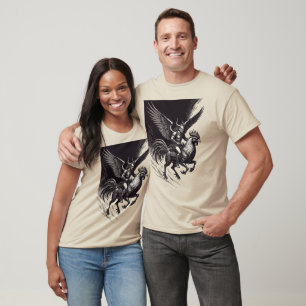 Mystieke vlucht van valkenruiter Vassago T-shirt
