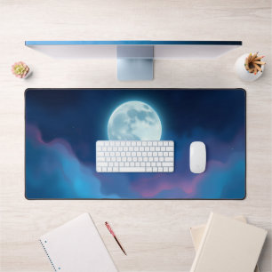Mystieke Volle Maan Desk Mat - Dromerige Nachtheme