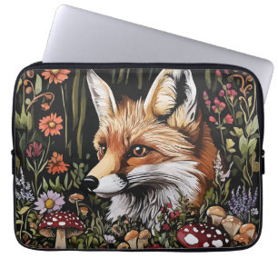 Mystieke Vos in Betoverd Bos Laptop Sleeve