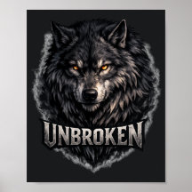 Mystieke wilderniswolf ongebroken | Bergnacht