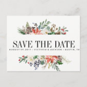 Mystieke Winter | TROUW datum reserveren Aankondigingskaart (Voorkant)