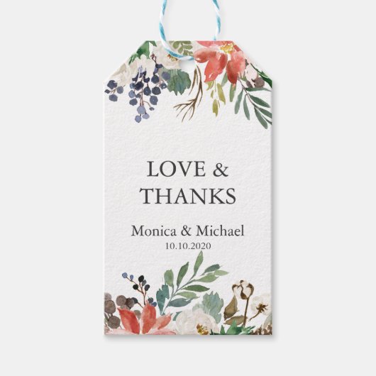 Mystieke Winter | Trouwnamen Bedankt Favor Cadeaulabel (Voorkant)