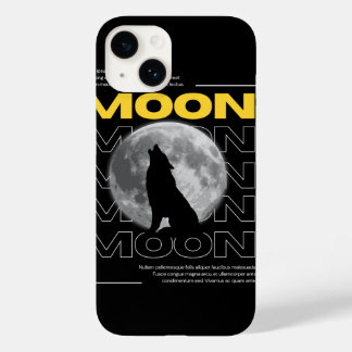 Mystieke Wolf met Maan Custom Phone Hoesje