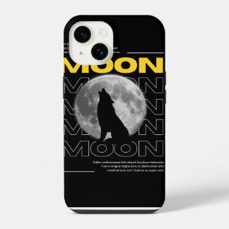Mystieke Wolf met Maan Custom Phone Hoesje iPhone 14 Hoesje