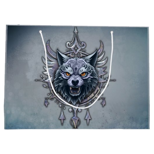 Mystieke wolfskop. groot cadeauzakje (Achterkant)