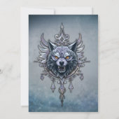 Mystieke wolfskop. kaart (Achterkant)